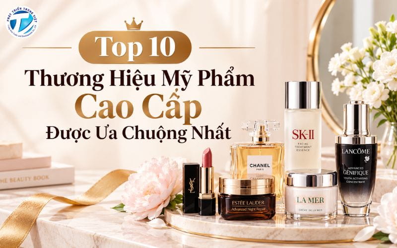 Top 10 Thương Hiệu Mỹ Phẩm Cao Cấp Được Ưa Chuộng Nhất